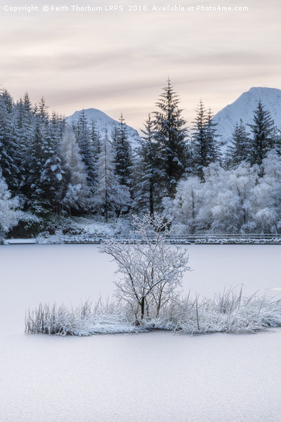 Loch Lochan Winter Picture Board by Keith Thorburn EFIAP/b