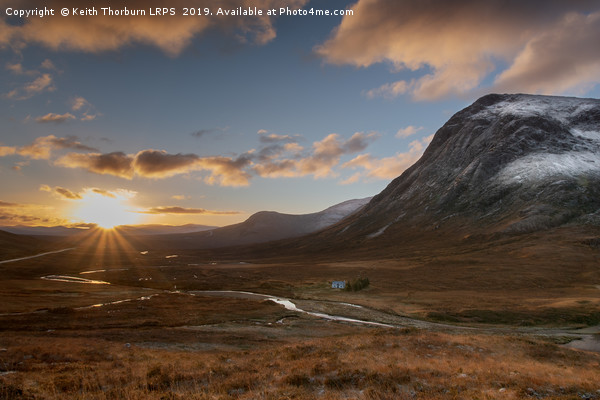 Sunrise at the Buachaille Picture Board by Keith Thorburn EFIAP/b