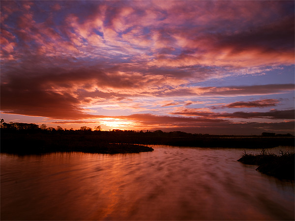 Aberlady Bay Sunset Picture Board by Keith Thorburn EFIAP/b