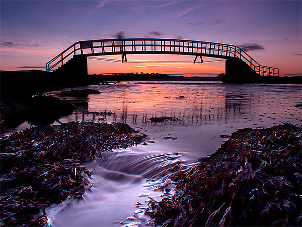 Sunset Bridge Picture Board by Keith Thorburn EFIAP/b
