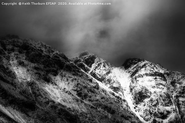 Aonach Eagach Ridge Picture Board by Keith Thorburn EFIAP/b