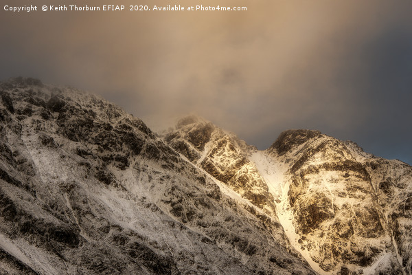 Aonach Eagach Ridge Picture Board by Keith Thorburn EFIAP/b