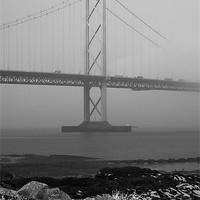 Buy canvas prints of Misty Forth Road Bridge by Keith Thorburn EFIAP/b