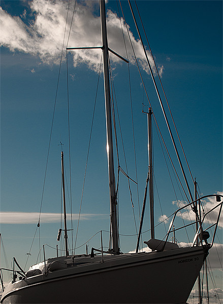 Boat with Sky Picture Board by Keith Thorburn EFIAP/b