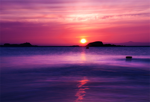 Berwick Sunset Picture Board by Keith Thorburn EFIAP/b