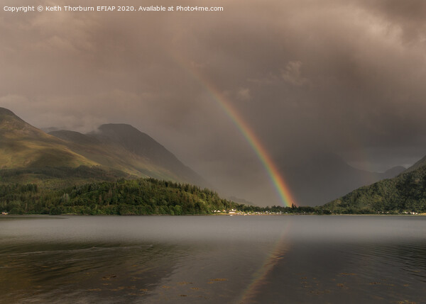 Rainbows over Glencoe Picture Board by Keith Thorburn EFIAP/b