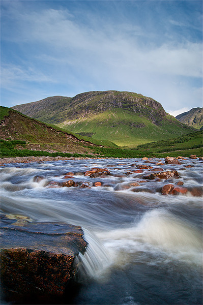 River to Loch Etive Picture Board by Keith Thorburn EFIAP/b
