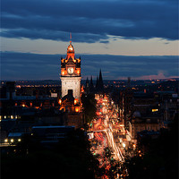 Buy canvas prints of Edinburgh at Night by Keith Thorburn EFIAP/b