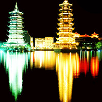 Buy canvas prints of China Towers by Kevin Staddon