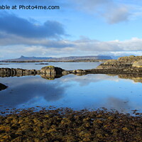 Buy canvas prints of Isle of Eigg from Rhu in Arisaig. by John Cameron