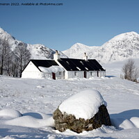 Buy canvas prints of Winter in Glencoe. by John Cameron