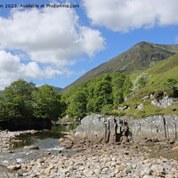 Buy canvas prints of River Roy in Glen Roy in the Scottish Highlands. by John Cameron