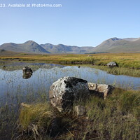 Buy canvas prints of Black Mount on Rannoch Moor. by John Cameron