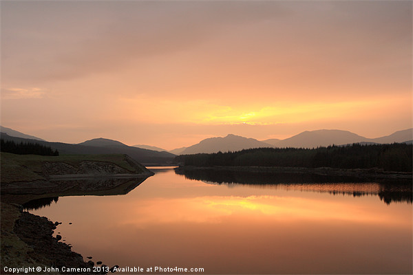 Dawn, Loch Laggan. Picture Board by John Cameron