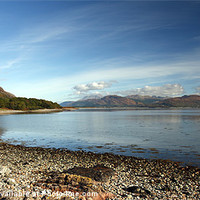 Buy canvas prints of Loch Linnhe from Ardgour. by John Cameron