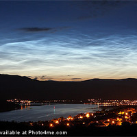 Buy canvas prints of Noctilucent Clouds over Fort William. by John Cameron