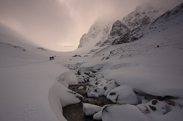 Climbers on their way to the CIC hut on Ben Nevis. Picture Board by John Cameron