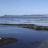 Buy canvas prints of Blue day in Arisaig. by John Cameron