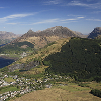 Buy canvas prints of Pap of Glencoe and Loch Leven from Sgorr Bhan. by John Cameron