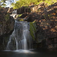 Buy canvas prints of  Waterfall in Lochaber. by John Cameron