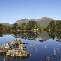 Buy canvas prints of  Lochan na h-Achlaise. by John Cameron