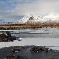 Buy canvas prints of Meall a Bhuiridh from Lochan na Stainge.  by John Cameron
