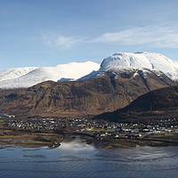 Buy canvas prints of Ben Nevis & Fort William. by John Cameron
