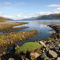 Buy canvas prints of Majestic View of Ben Nevis and Loch Linnhe by John Cameron