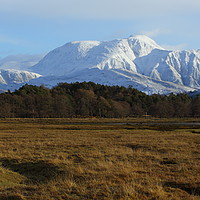 Buy canvas prints of Ben Nevis with her winter coat on. by John Cameron