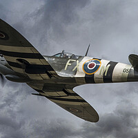 Buy canvas prints of The Kent Spitfire by J Biggadike