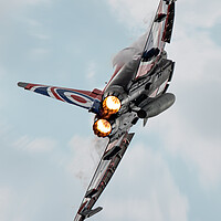 Buy canvas prints of Eurofighter Typhoon Display Jet Afterburner by J Biggadike