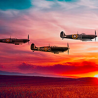Buy canvas prints of Spitfire Dawn by J Biggadike