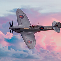 Buy canvas prints of Supermarine Spitfire NHS by J Biggadike