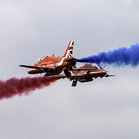 Buy canvas prints of Red Arrows Pass by J Biggadike