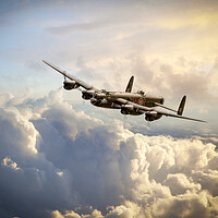 Buy canvas prints of The Phantom - Lancaster Bomber by J Biggadike