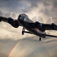 Buy canvas prints of Lancaster Bomber BBMF by J Biggadike