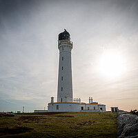 Buy canvas prints of Covesea Skerries Lighthouse by J Biggadike