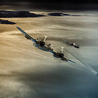 Buy canvas prints of Beaufighters On The Hunt by J Biggadike