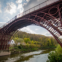 Buy canvas prints of Bridge Over The River Severn by J Biggadike
