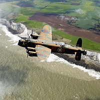 Buy canvas prints of The Avro Lancaster Bomber by J Biggadike