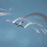 Buy canvas prints of Aerosparx pyrotechnics Display by J Biggadike