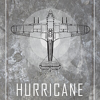 Buy canvas prints of Hurricane MkII Blueprint by J Biggadike