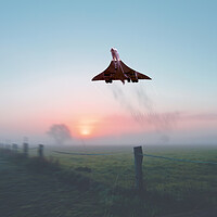Buy canvas prints of Concorde Departure by J Biggadike