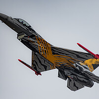 Buy canvas prints of Belgian F16 Fighting Falcon by J Biggadike