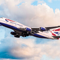 Buy canvas prints of BA Boeing 747 by J Biggadike