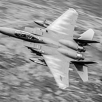 Buy canvas prints of USAFE F-15 Eagle Mach Loop  by J Biggadike