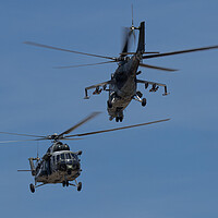 Buy canvas prints of Hip and Hind Helicopters by J Biggadike