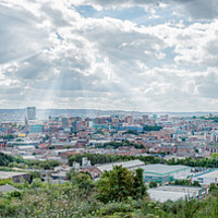 Buy canvas prints of Sheffield The Steel City by J Biggadike