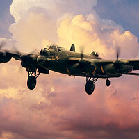 Buy canvas prints of Lancaster Bomber Finals by J Biggadike
