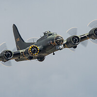 Buy canvas prints of B-17 Flying Fortress Memphis Belle by J Biggadike